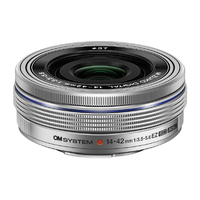 OMデジタルソリューションズ ズームレンズ OMSYSTEM M.ZUIKO DIGITAL ED 14-42mm F3.5-5.6 EZ シルバー ED14-42MMF3.5-5.6EZSLV-OM
