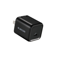 エレコム USB Power Delivery 45W AC充電器(C×1) ブラック ACDC-PD12245BK