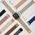 GAACAL Apple Watch Series 1-8/SE1-2/ULTRA(42/44/45/49mm)用マグネット式PUレザーバンド ホワイト×ローズゴールド W00186WRB-イメージ3