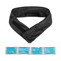 トラスコ やわらかネッククーラー ブラック（不凍保冷剤付き） TRUSCO やわらかネッククーラー TSNC-BK