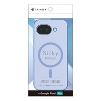 トリニティ Google Pixel 10a用[Silky Armor] マグネット吸着式アクセサリー対応 シルキータッチケース マットクリアブルー TR-PX2610A-SA-CLBL