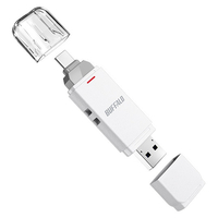 BUFFALO USB3．2(Gen2) Type-C/Aコネクター両対応 中低速帯 スティック(2TB) ホワイト SSD-SD2.0U3-WA