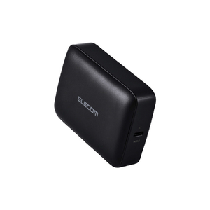 エレコム 残量表示機能付きコンパクトモバイルバッテリー(10,000mAh/30W) ブラック DE-C91L-10000BK-イメージ1