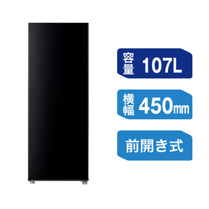 ハイアール 【前開き】107L ファン式冷凍庫 ブラック JF-UFS11B(K)-イメージ6