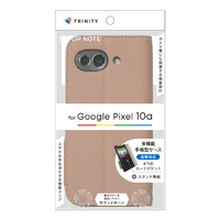 トリニティ Google Pixel 10a用[FlipNote] 耐衝撃フリップノートケース ピンク TR-PX2610A-FN-SHPK