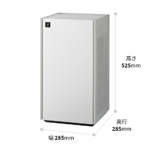 シャープ 空気清浄機 e angle select ホワイト系 FP-70E5-W-イメージ3