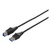 BUFFALO どっちもコネクター搭載USB2．0ケーブル(A to B・1．5m) ブラック BSUABDU215BK
