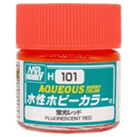 GSIクレオス 水性ホビーカラー 蛍光色 H-101 蛍光レッド H101ｹｲｺｳﾚﾂﾄﾞ