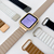 GAACAL Apple Watch Series 1-8/SE1-2(38/40/41mm)用マグネット式PUレザーバンド ホワイト×シルバー W00186WA-イメージ2