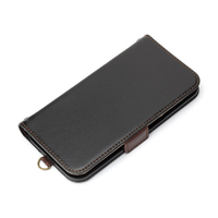 PGA iPhone 15 Pro用フリップカバー ブラック PG-23BFP02BK