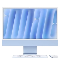 Apple 24インチiMac Retina 4．5Kディスプレイモデル： 12コアCPUと12コアGPUを搭載したApple M6チップ, 24GB, 512GB SSD - ブルー MH1N4J/A