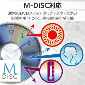 ロジテック USB Type-C対応ポータブルDVD ブラック LDR-PXA8CU2VBK-イメージ6