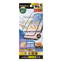 トリニティ iPhone 16/15/14 Pro用[FLEX 3D] 超透明 複合フレームガラス ブラック TR-IP24M2-G3-ARCCBK