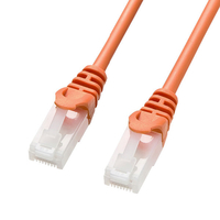 サンワサプライ ツメ折れ防止CAT5eLANケーブル(15m) オレンジ LA-Y5TS-15D