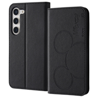 レイアウト Galaxy S23用手帳型レザーケース シンプル ディズニーキャラクター ミッキーマウス RT-DGS23LBC13/MK