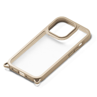 PGA iPhone 15 Pro用クリアタフケース ベージュ PG-23BPT02BE