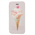 Happymori iPhone SE(第1世代)/5s/5用ケース Le Petit BonBo Flip アイスクリーム HM2460I5S