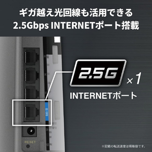 BUFFALO AirStation Wi-Fi 6E 対応トライバンドルーター チタニウムグレー WSR-5400XE6-イメージ3