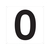トラスコ中山 表示板 数字 420×420 数字「0」 穴4ヵ所420420数字｢0｣ 白4 FC148GR-4843100-イメージ1