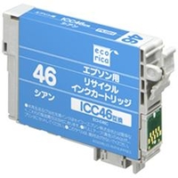 エコリカ リサイクルインクカートリッジ シアン シアン ECI-E46C