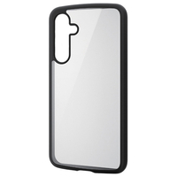エレコム Galaxy A55 5G用TOUGH SLIM LITE フレームカラー ストラップホールシート付 ブラック PM-G243TSLFCBK