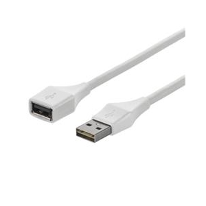 BUFFALO どっちもUSBコネクター採用 USB2．0延長ケーブル(A to A)(1．5m) どっちもUSBケーブル ホワイト BSUAADU215WHA-イメージ1