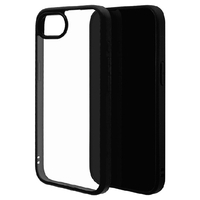 ラスタバナナ iphone17e/16e用 rhinox ﾊｲﾌﾞﾘｯﾄﾞｹｰｽ tpu×ｱｸﾘﾙ ブラック×クリア 8640IP5EHABK