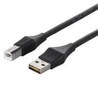 BUFFALO どっちもUSBコネクター採用 USB2．0ケーブル(A to B)(1．0m) どっちもUSBケーブル ブラック BSUABDU210BKA