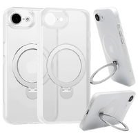 ラスタバナナ iphone17e/16e用 zerosafe shaft magsafe対応 360°回転ｽﾀﾝﾄﾞｹｰｽ フロストホワイト 8646IP5EZSFSWH