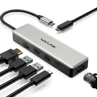 WAVLINK 2．5Gbps イーサネット 6-in-1 USB-C ハブ WL-UHP3414PRO
