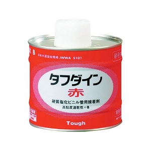 クボタケミックス 塩ビ用接着剤 タフダイン赤 500G VP･VU(グレー色)用透明500高粘度速乾性(粘度1700mPa･S) FC826FF-1948968-イメージ1