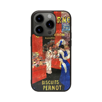 ikins iPhone 15 Pro用天然貝ケース ビンテージポスター I25482I15PR