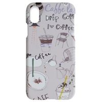 Happymori iPhone XS Max用ケース Americano Bar HM14485I65
