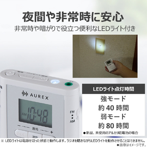東芝 ポケットラジオ AUREX AX-PR30(W)-イメージ8
