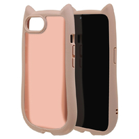 ラスタバナナ iphone17e/16e用 mimi 猫耳ﾊｲﾌﾞﾘｯﾄﾞｹｰｽ tpu×pc スモーキーピンク×フロストピンク 8657IP5EHPSPKFP