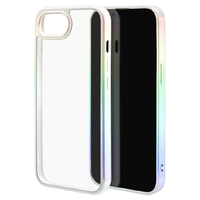 ラスタバナナ iphone17e/16e用 aurora ﾊｲﾌﾞﾘｯﾄﾞｹｰｽ tpu×pc ホワイト×クリア 8661IP5EHPWH
