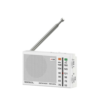 WINTECH ポータブルラジオ ホワイト KMR-65PM