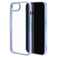 ラスタバナナ iphone17e/16e用 aurora ﾊｲﾌﾞﾘｯﾄﾞｹｰｽ tpu×pc パープル×クリア 8662IP5EHPPU