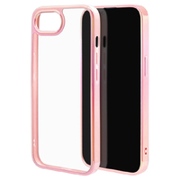 ラスタバナナ iphone17e/16e用 aurora ﾊｲﾌﾞﾘｯﾄﾞｹｰｽ tpu×pc ピンク×クリア 8663IP5EHPPK