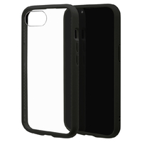 ラスタバナナ iphone17e/16e用 flexguard ﾊｲﾌﾞﾘｯﾄﾞｹｰｽ tpu×pc ブラック×クリア 8664IP5EHPBK
