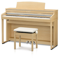 KAWAI 電子ピアノ 【高低自在椅子＆ヘッドホン付き】 プレミアムライトオーク調仕上げ CA401LO