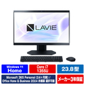 NEC 23．8型高性能デスクトップ e angle select LAVIE A23 ファインブラック PC-A2375LAB-E6B