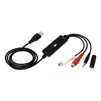 アイネックス RCA/3.5mm端子-USBオーディオキャプチャーケーブル CAP-RCA35USB