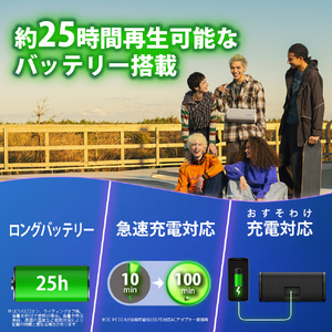 SONY ワイヤレスポータブルスピーカー オフホワイト SRS-ULT50 W-イメージ6