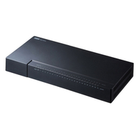 サンワサプライ ギガビット対応 スイッチングハブ(24ポート・マグネット付き) LAN-GIGAP2402BK