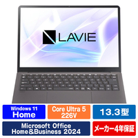 NEC 13.3型スタンダードノートブック e angle select LAVIE SOL ムーンブラック PC-S1365LAB-E5