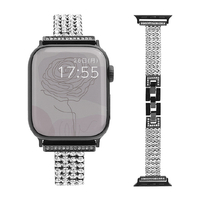 GAACAL Apple Watch Series 1-8/SE1-2/Ultra [42/44/45/49mm]用メタルバンド ブラック W00133BKB