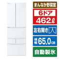 東芝 【フレンチドア】462L 6ドア冷蔵庫 グランホワイト GR-A460FH(EW)