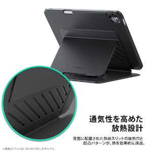 ESR iPad Pro 11インチ(M5/M4)用Flip ペンホルダー付きハイブリッドケース ブルー ES28511-イメージ10