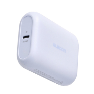 エレコム 残量表示機能付きコンパクトモバイルバッテリー(10000mAh/22．5W) ブルー DE-C90L-10000BU-イメージ1